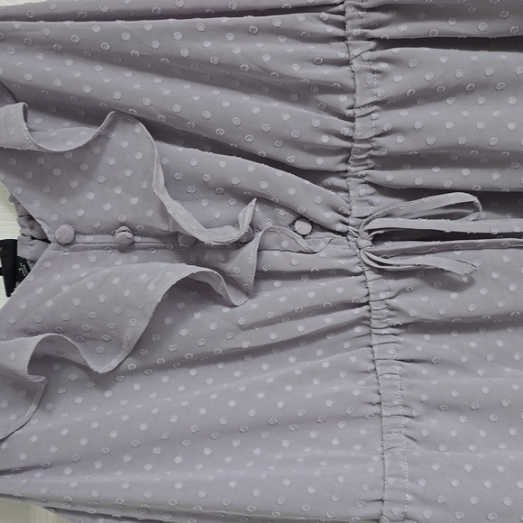 Lavender Ruffle Sleeveless Top - Picture 2 of 5